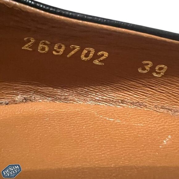 Gucci Women’s Betty Designer Black Leather Round Toe Platform Pumps/Heels - Picture 10 of 16